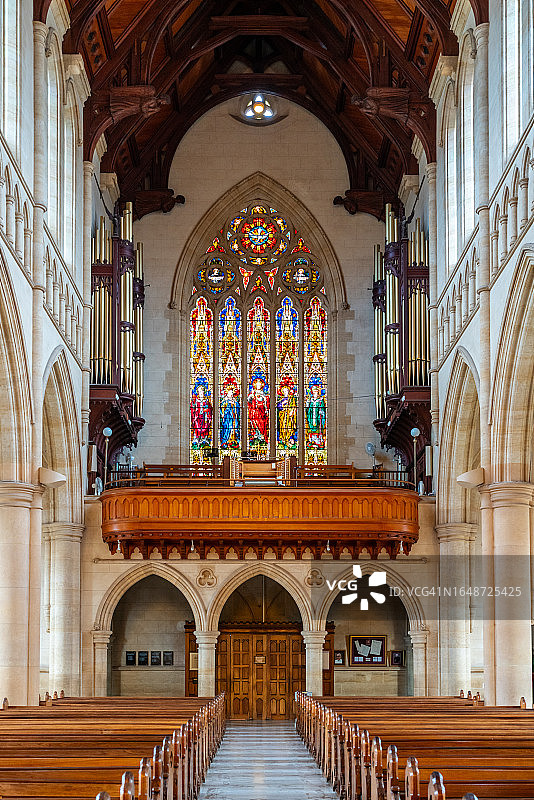 本迪戈圣心主教座堂外观与内景图片素材