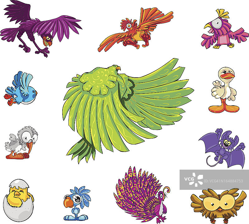 角色设计系列003：鸟类图片素材