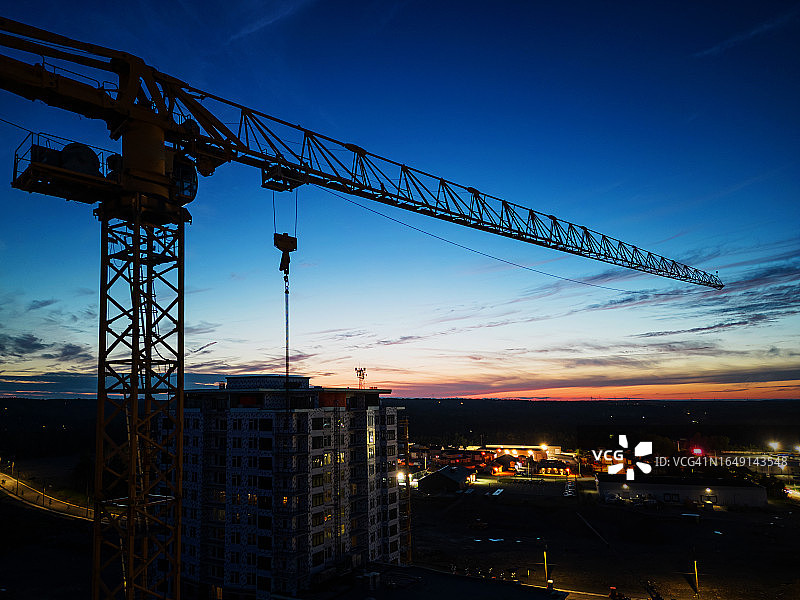 塔吊轮廓图片素材