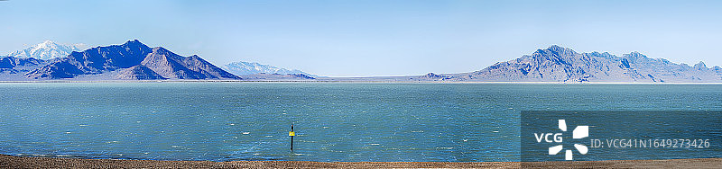 犹他州博纳维尔盐滩水景图片素材