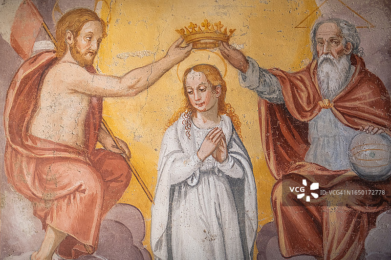 瓦莱里亚纳的卡斯特尔韦基奥 - 意大利托斯卡纳区皮斯托亚省图片素材