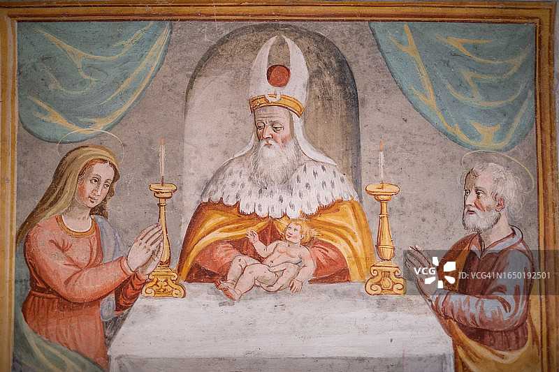 瓦莱里亚纳的卡斯特尔韦基奥 - 意大利托斯卡纳区皮斯托亚省图片素材