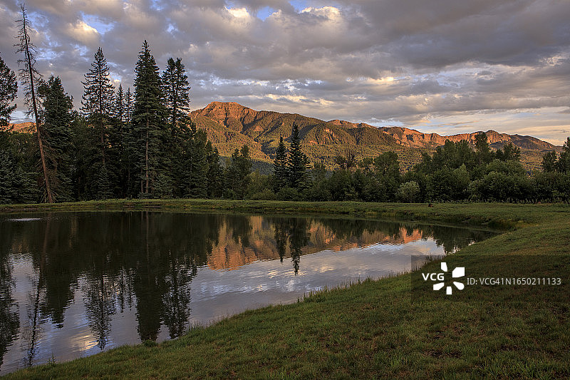 科罗拉多州南部圣胡安国家森林的日落图片素材
