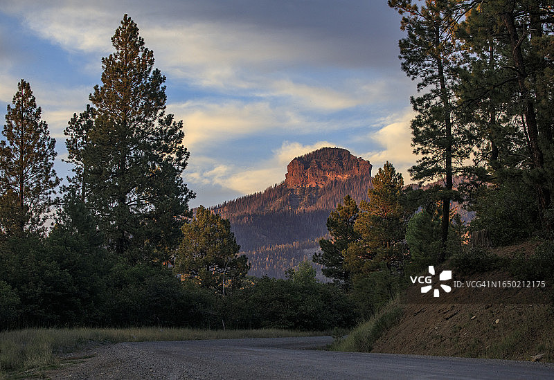 科罗拉多州圣胡安山脉的日落图片素材