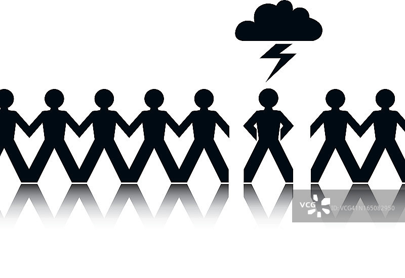 当闪电击中时图片素材