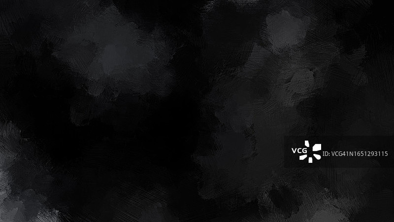 具有笔触的抽象黑色和深灰色油画背景图片素材