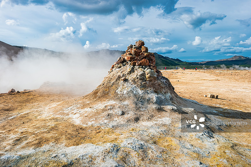冰岛Hverir地热景观图片素材