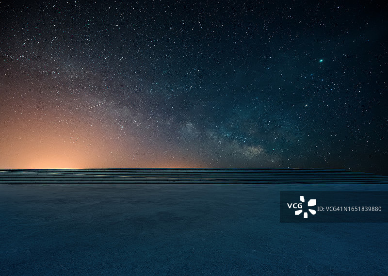 星空和地面图片素材