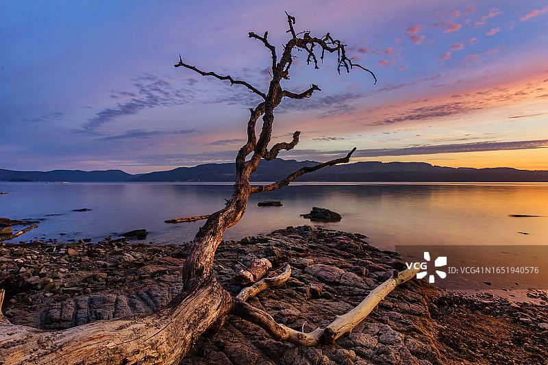 温哥华岛日落图片素材