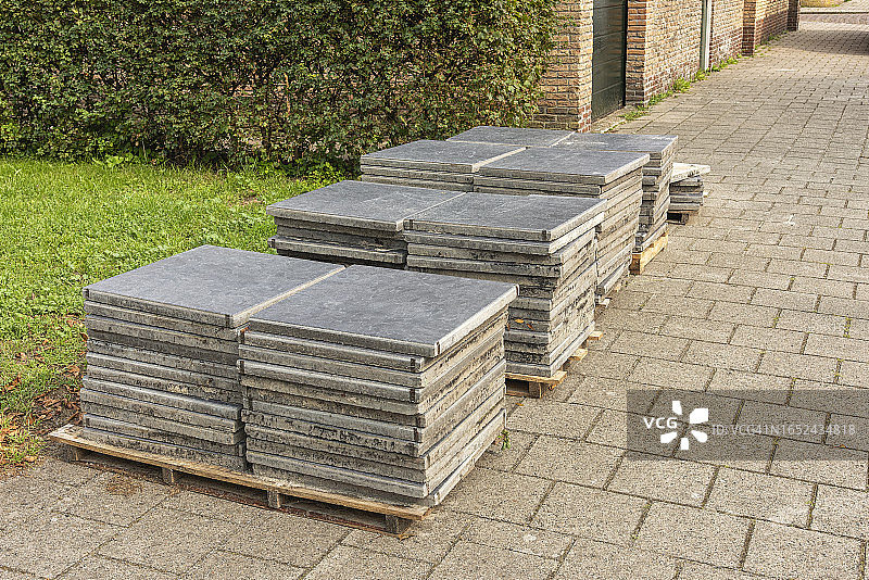 方格街道地砖图片素材