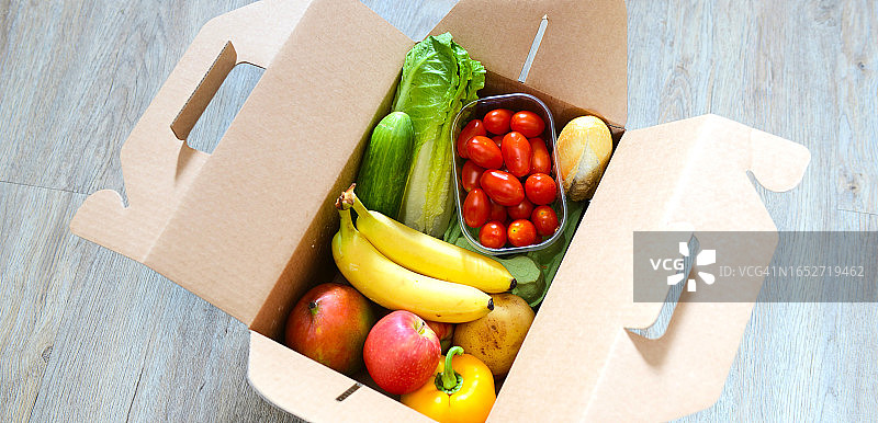 每日5份健康食品配送图片素材