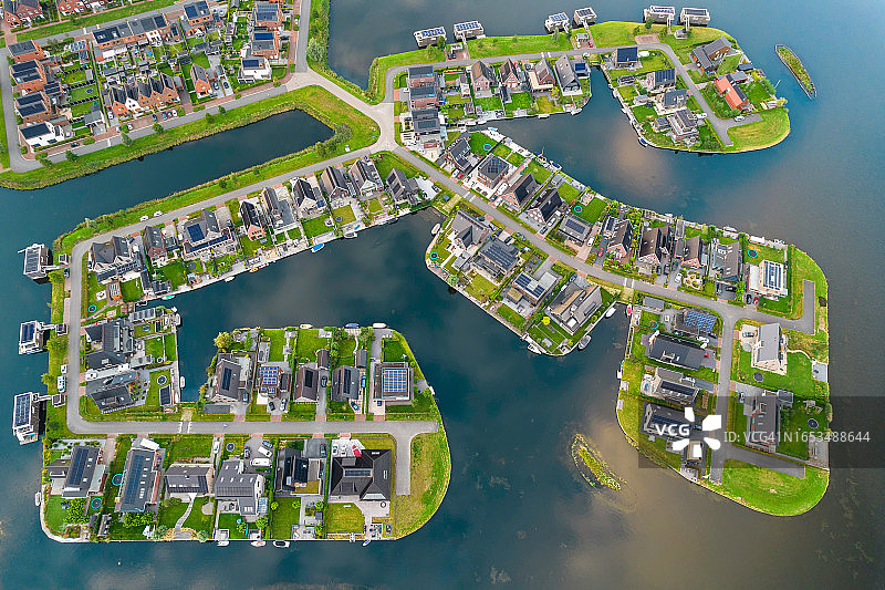 气候中性的新型住宅区图片素材