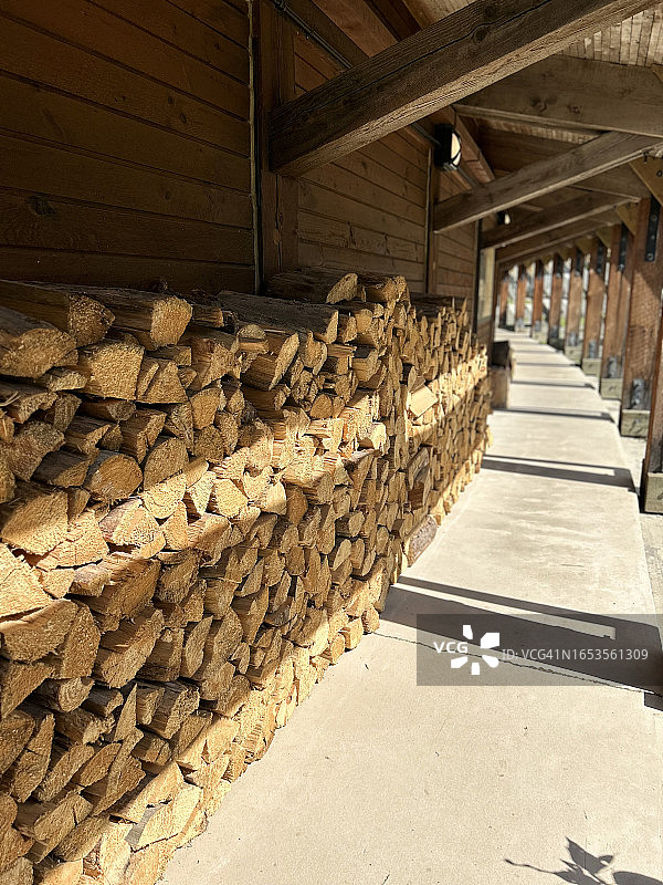 罗杰斯通道的雪棚建设图片素材