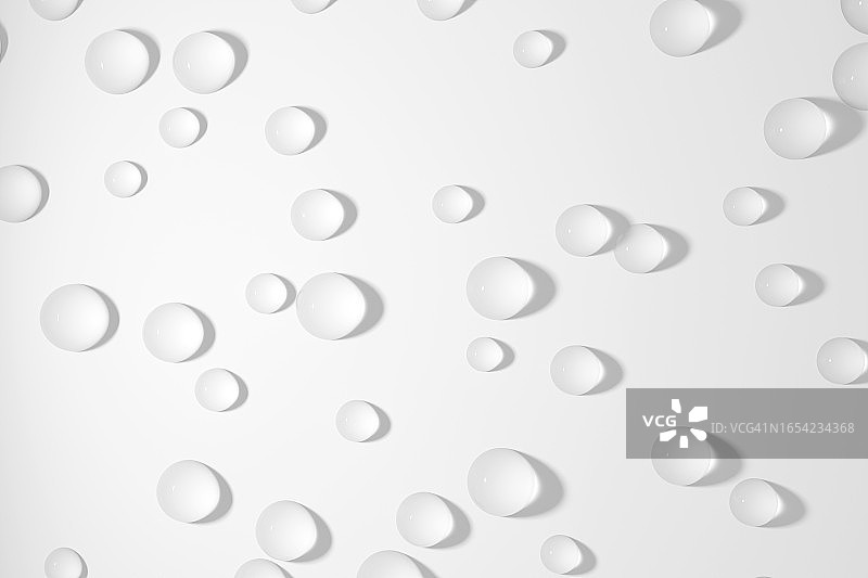 白色背景上的水滴图片素材