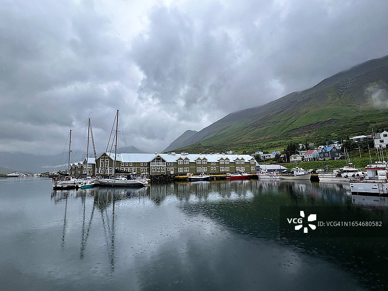 锡格吕菲厄泽港口，冰岛图片素材