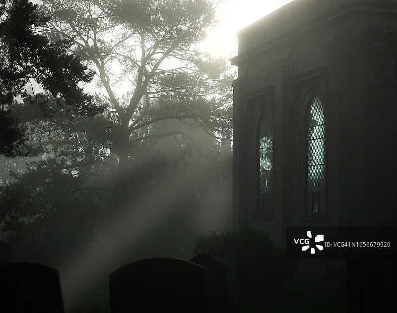 幽灵教堂外观图片素材