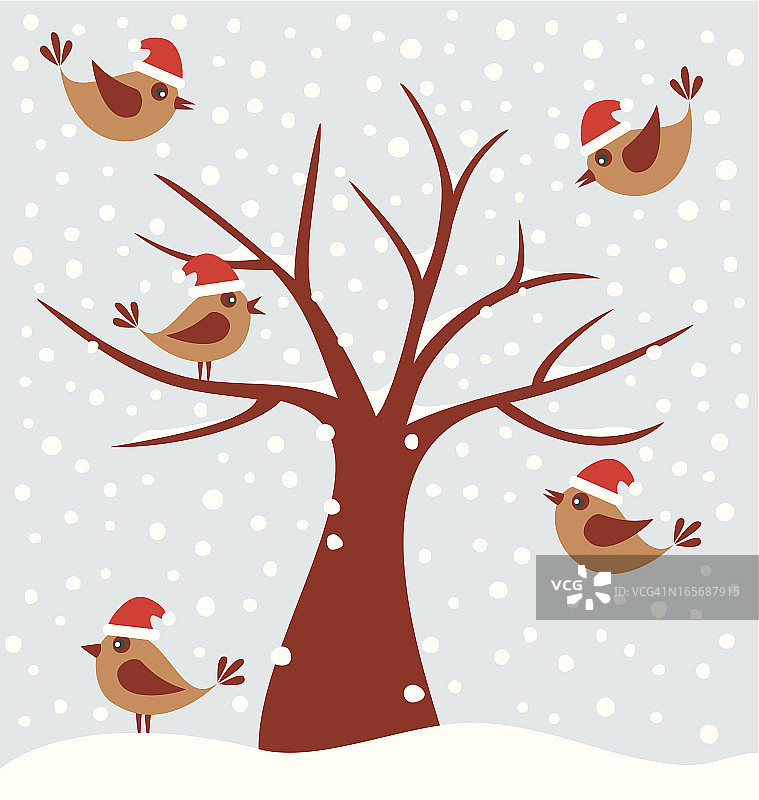 冬天的树图片素材