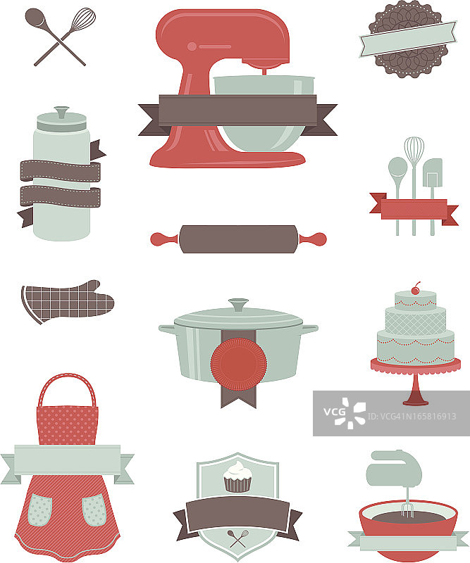 烘焙与厨房设计元素图片素材