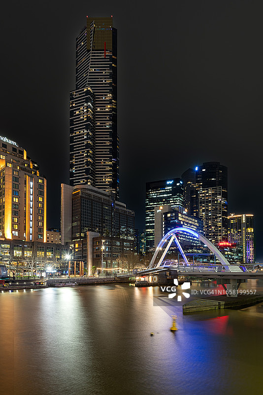 雅拉河上的南门人行桥图片素材