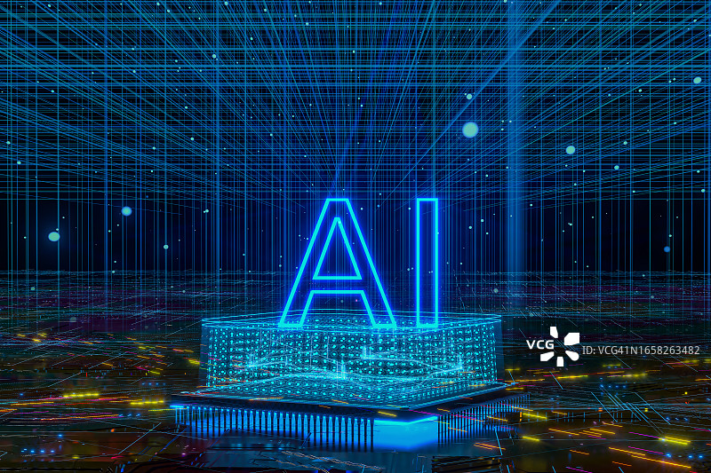 人工智能芯片概念图片素材