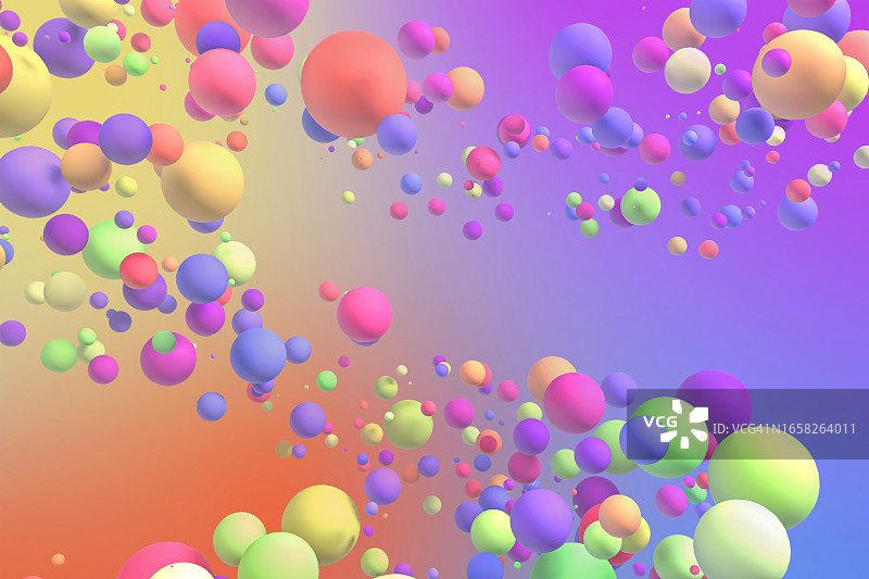 一组彩色球图片素材