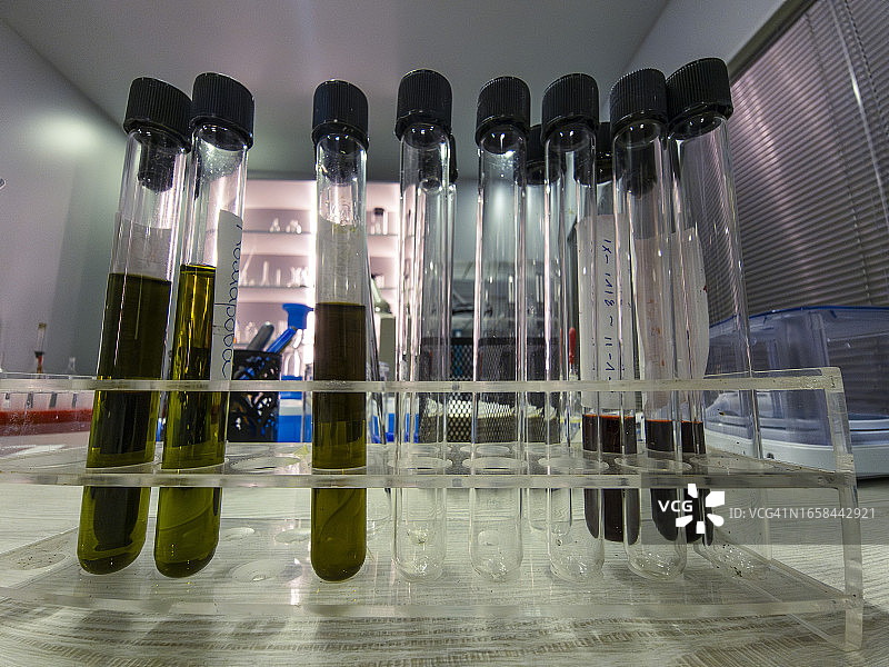 实验室中的玻璃烧瓶图片素材