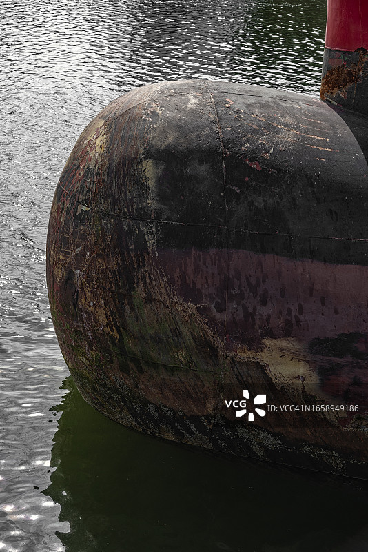 停泊的船首图片素材