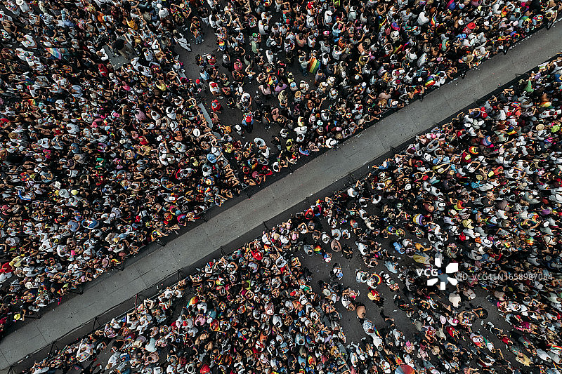 音乐会人群航拍图片素材