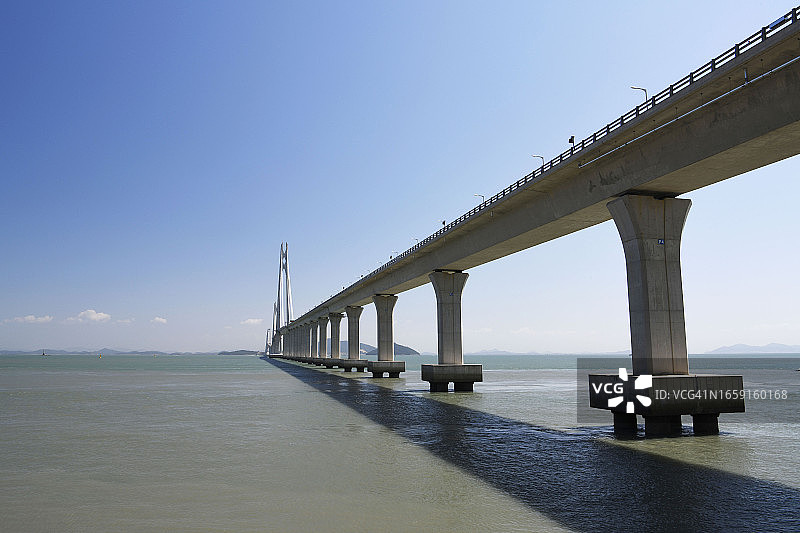 全罗南道新安郡的天使大桥图片素材