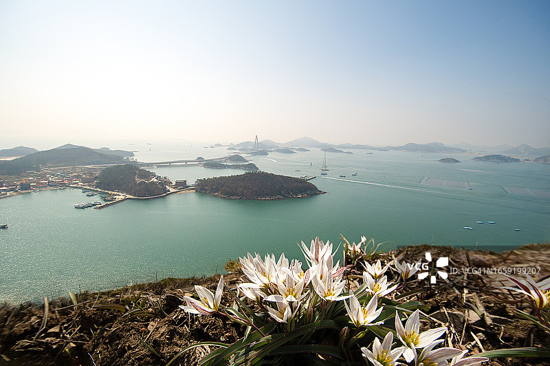 姑群山岛三岔口图片素材