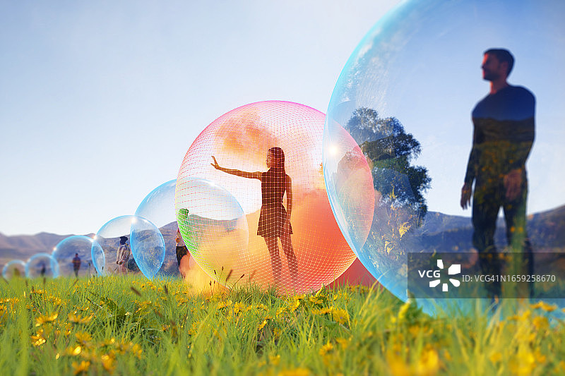 泡泡球内部图片素材