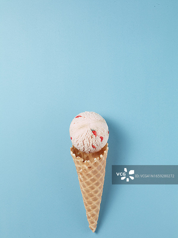 冰淇淋和玉米茴香奶油图片素材