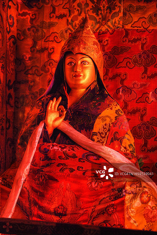 室内佛像图片素材