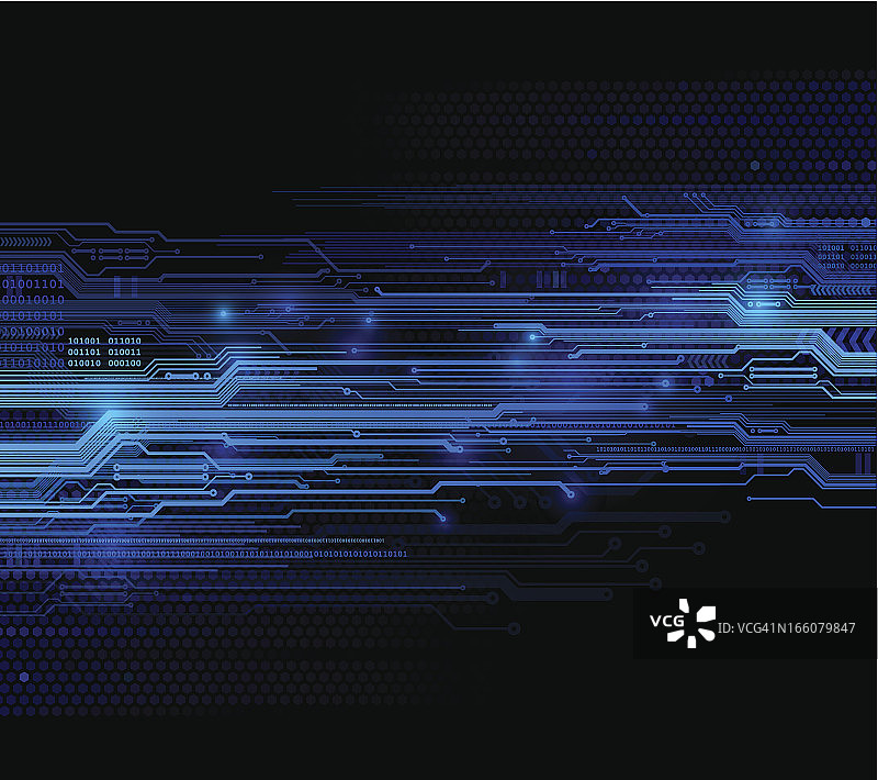 蓝色科技背景图片素材