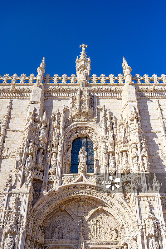 热罗尼姆斯修道院的建筑图片素材