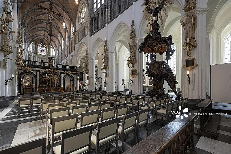 比利时弗兰德斯布鲁日圣母教堂图片素材