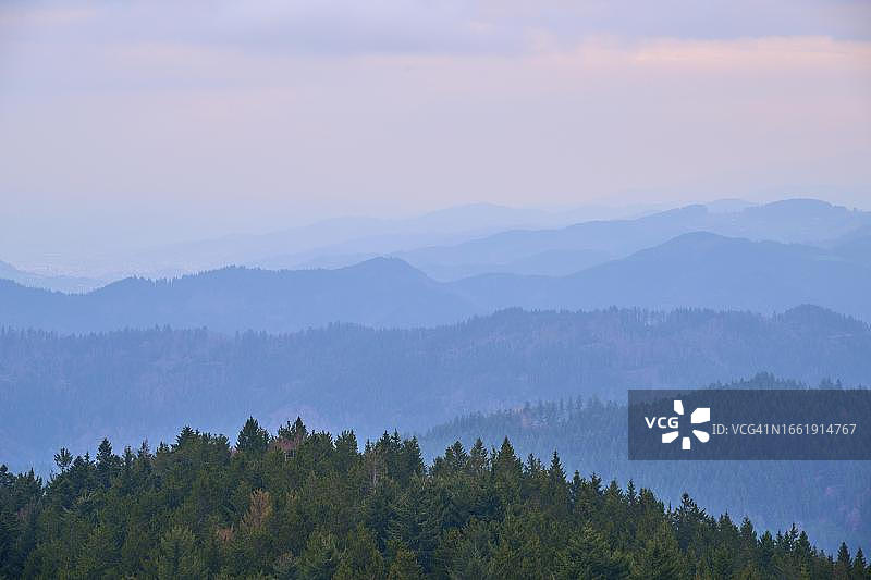 德国黑森林布劳恩山顶的景色图片素材