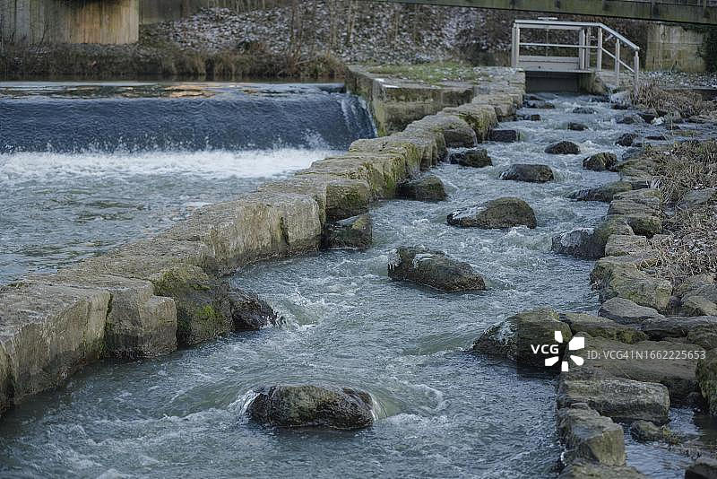 德国巴登-符腾堡州的鱼道图片素材