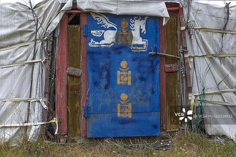 德国巴伐利亚蒙古包入口门图片素材