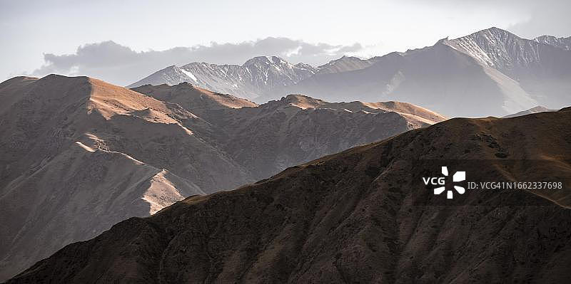 吉尔吉斯斯坦楚河州科诺乔克峡谷山地景观图片素材