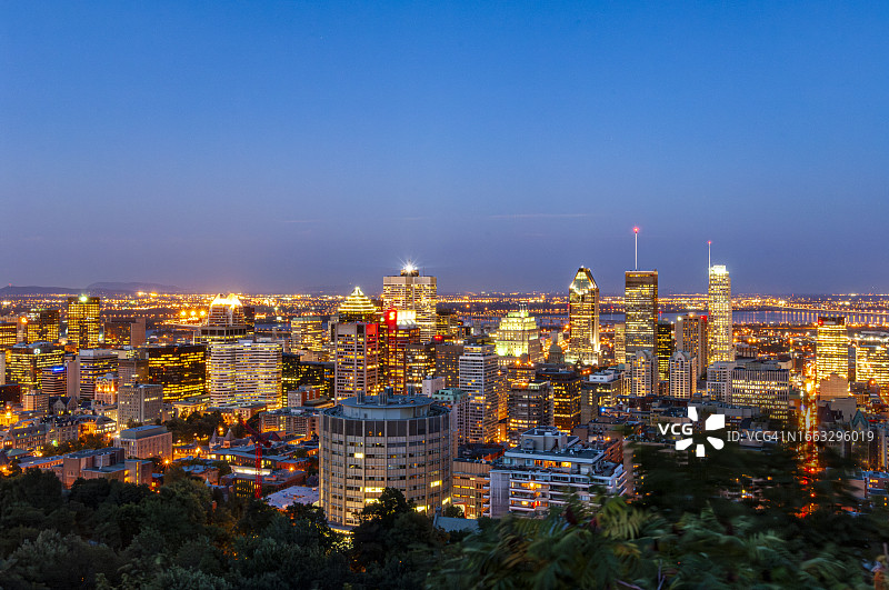 加拿大魁北克省蒙特利尔市中心景观图片素材