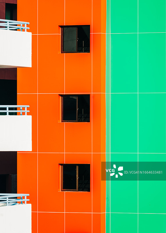 曼谷的彩色建筑图片素材