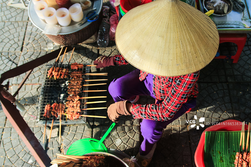 越南会安古镇供应的食物图片素材