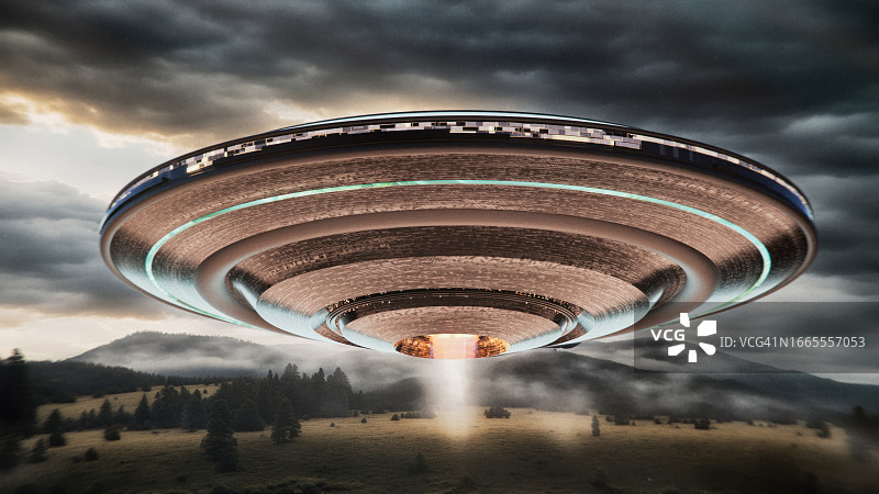 抽象不明飞行物图片素材