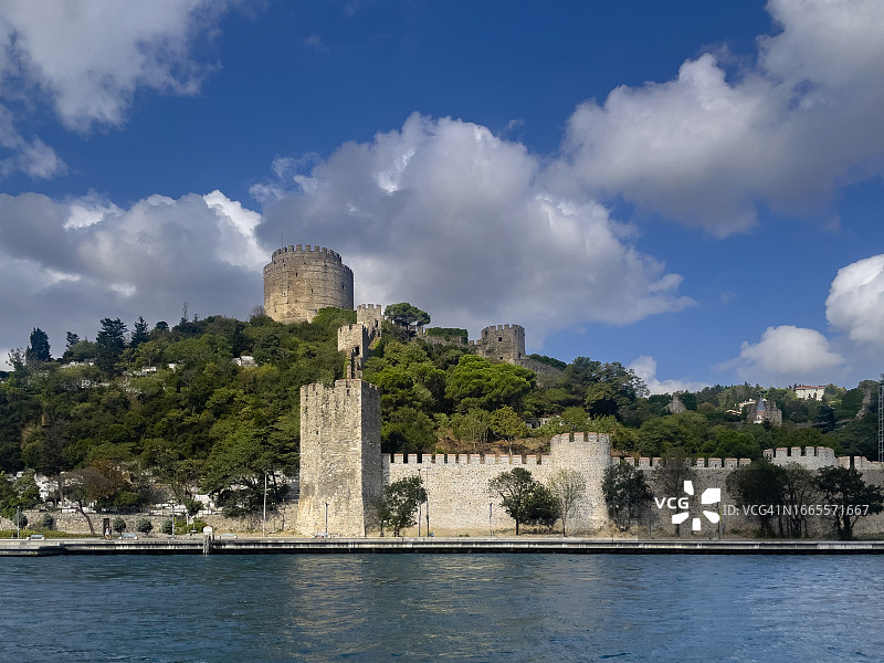 鲁梅利堡垒，博斯普鲁斯海峡，伊斯坦布尔图片素材