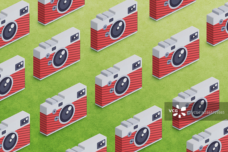 模拟相机无缝图案图片素材