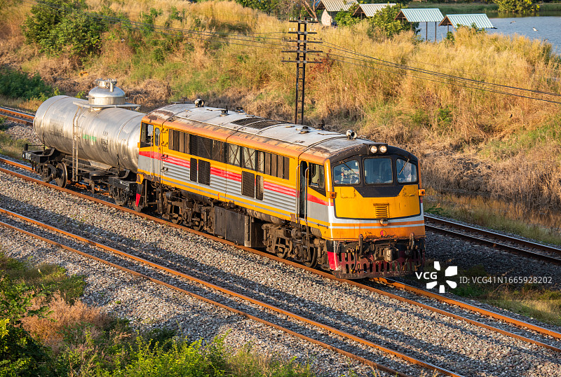 泰国国家铁路通用电气柴油机车图片素材