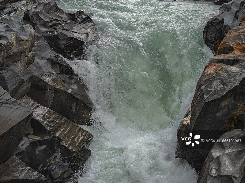 库特尼国家公园BC省的努马瀑布(4)图片素材