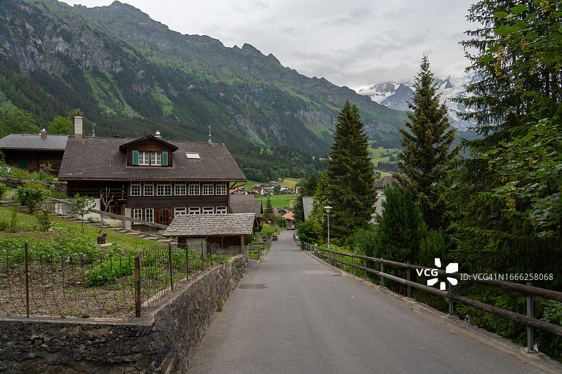 瑞士翁根少女峰地区图片素材