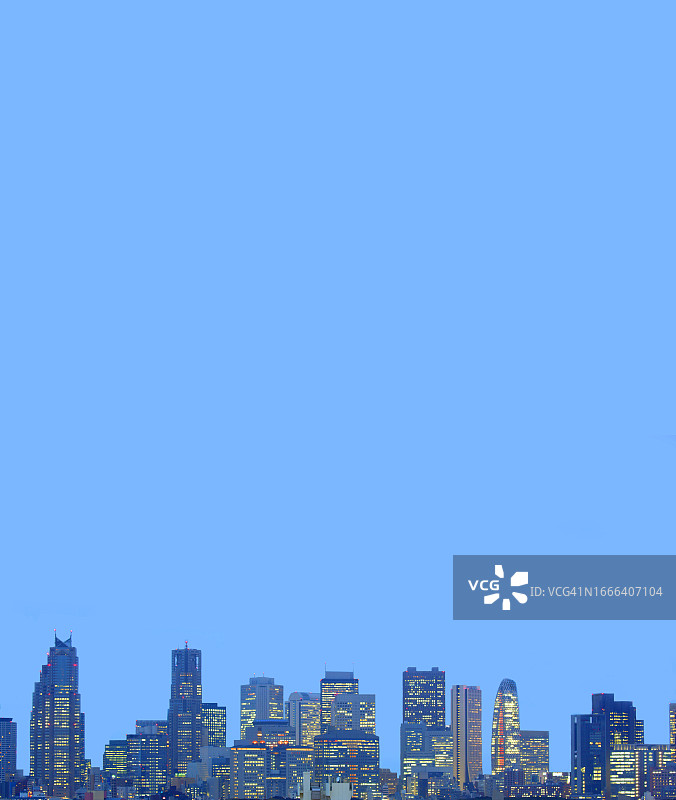 新宿写字楼群景观图片素材